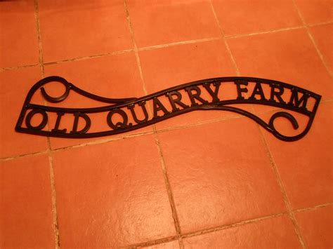 wrought iron house name signs